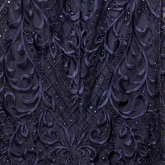 XS navy blue long dress for sale. New dress with tags. - Picture 8 of 9